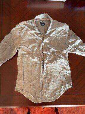 ZARA Men's Shirt – Size M, Gray – Like New, Free Shipping 🌫️